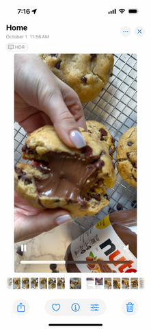 Chocolate Chip Cookie Nutella