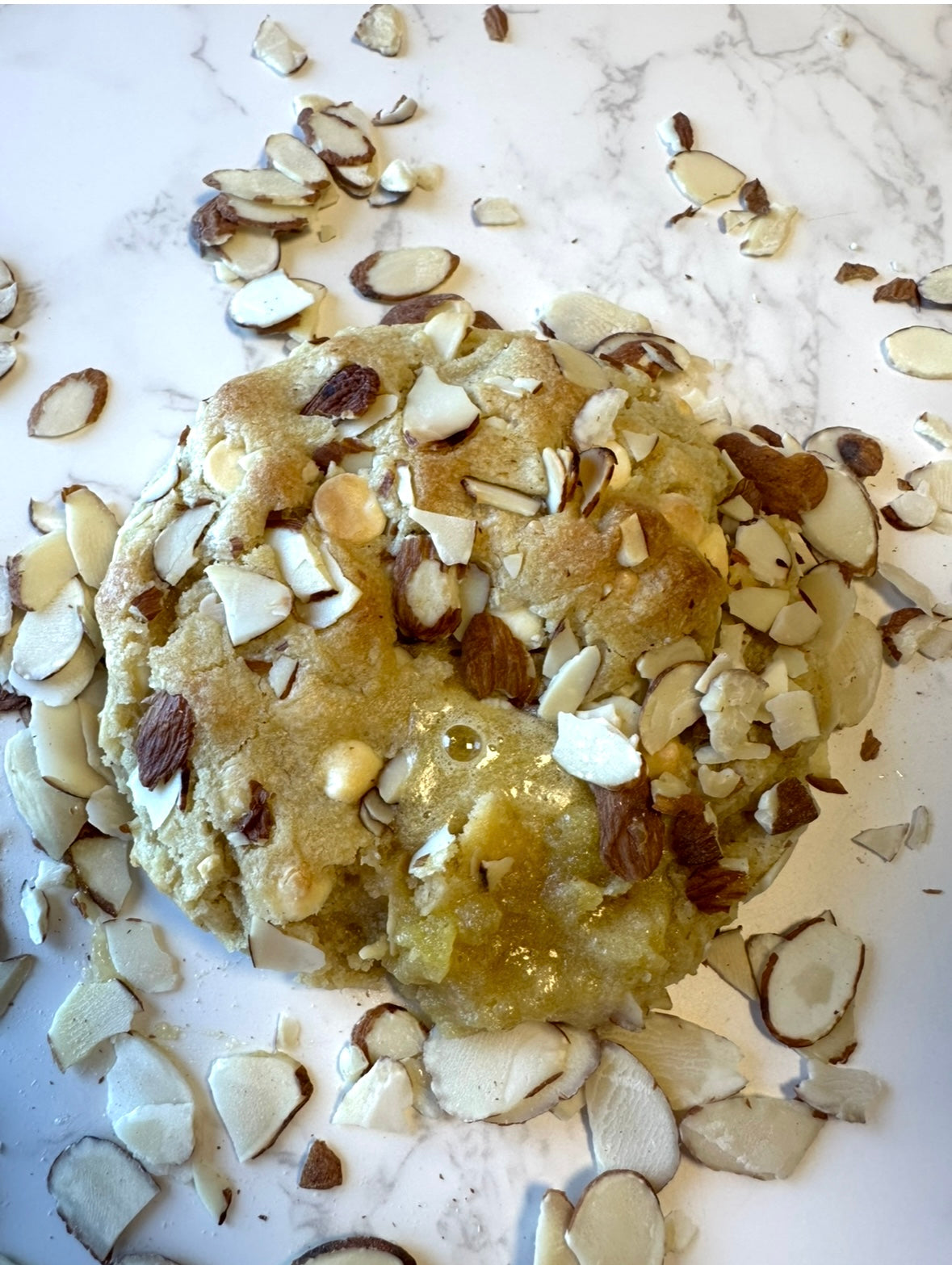 Almond Croissant Cookie filled with Almond cream